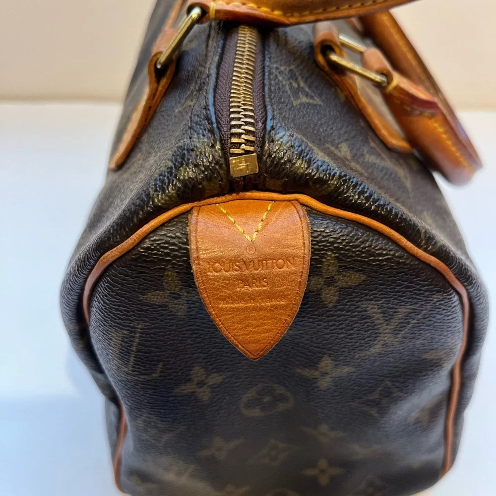 💖100% Authentic Vintage LOUIS VUITTON Monogram Speedy 25 *with FREE Bag Tag - Picture 5 of 16